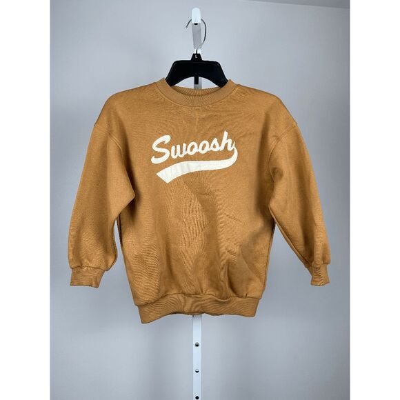 NIKE Girls' Nike Sportswear Club Fleece Swoosh Crewneck Sweatshirt S - Picture 2 of 6